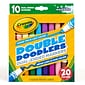 Crayola® Washable Double Doodlers Markers, Dual-Ended, 20 Assorted Colors, 10 Per Pack, 3 Packs (BIN588310-3)