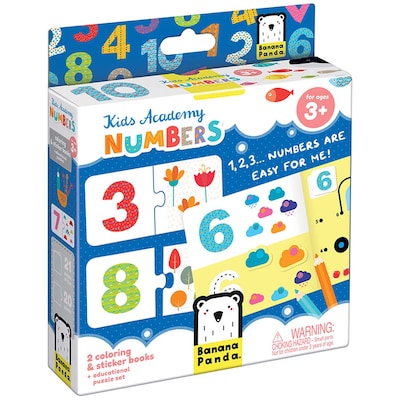 Banana Panda Kid Academy Numbers, Coloring Book & Puzzles