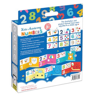 Banana Panda Kid Academy Numbers, Coloring Book & Puzzles