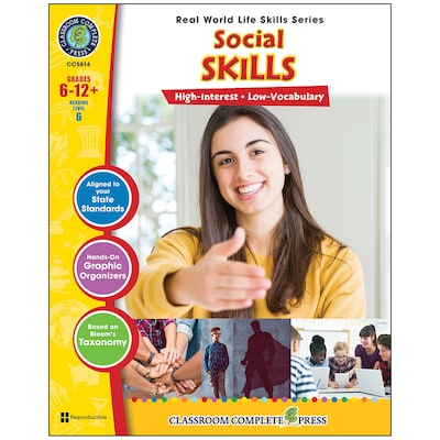 Classroom Complete Press Real World Life Skills: Social Skills, Grade 6-12 Workbook