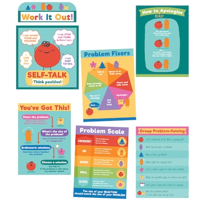 Carson Dellosa Education Social Problem-Solving Bulletin Board Set, 7/Set (CD-110470)