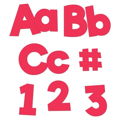 Carson Dellosa Education One World 4 EZ Letters, Watermelon, 219 Pieces Per Pack, 3 Packs (CD-130093-3)