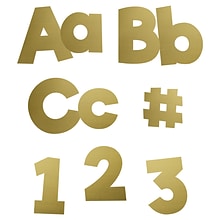 Carson Dellosa Education Sparkle + Shine 4 EZ Letters, Gold Foil, 219 Pieces (CD-130094)