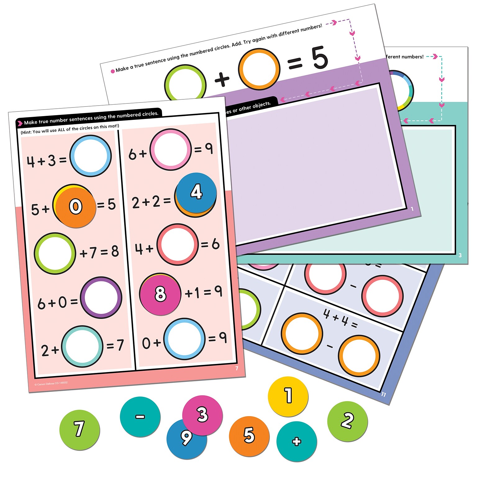 Carson Dellosa Education Edu-Clings Silicone Center: Number Sentences (CD-146032)