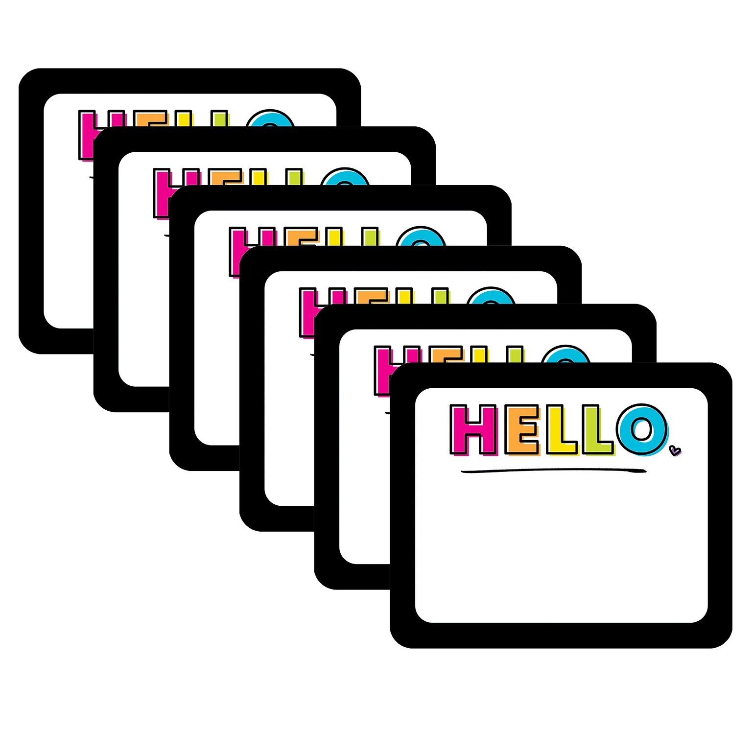 Carson Dellosa Education Kind Vibes Hello Name Tags, 3 x 2.5, 40 Per Pack, 6 Packs (CD-150080-6)