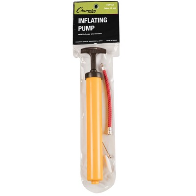 Champion Sports Inflating Pump, Yellow, Pack of 6 (CHSIP12-6)