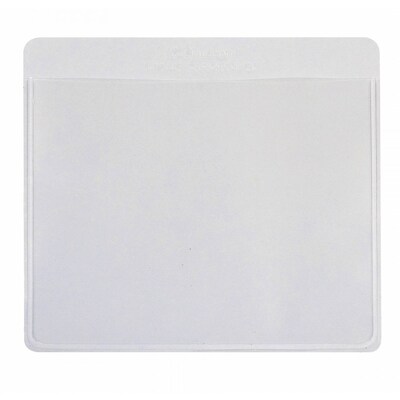 C-Line® Self-Adhesive Clear Labeling Pockets with Inserts, 3.75" x 3", 25 Per Pack, 2 Packs (CLI70443-2)