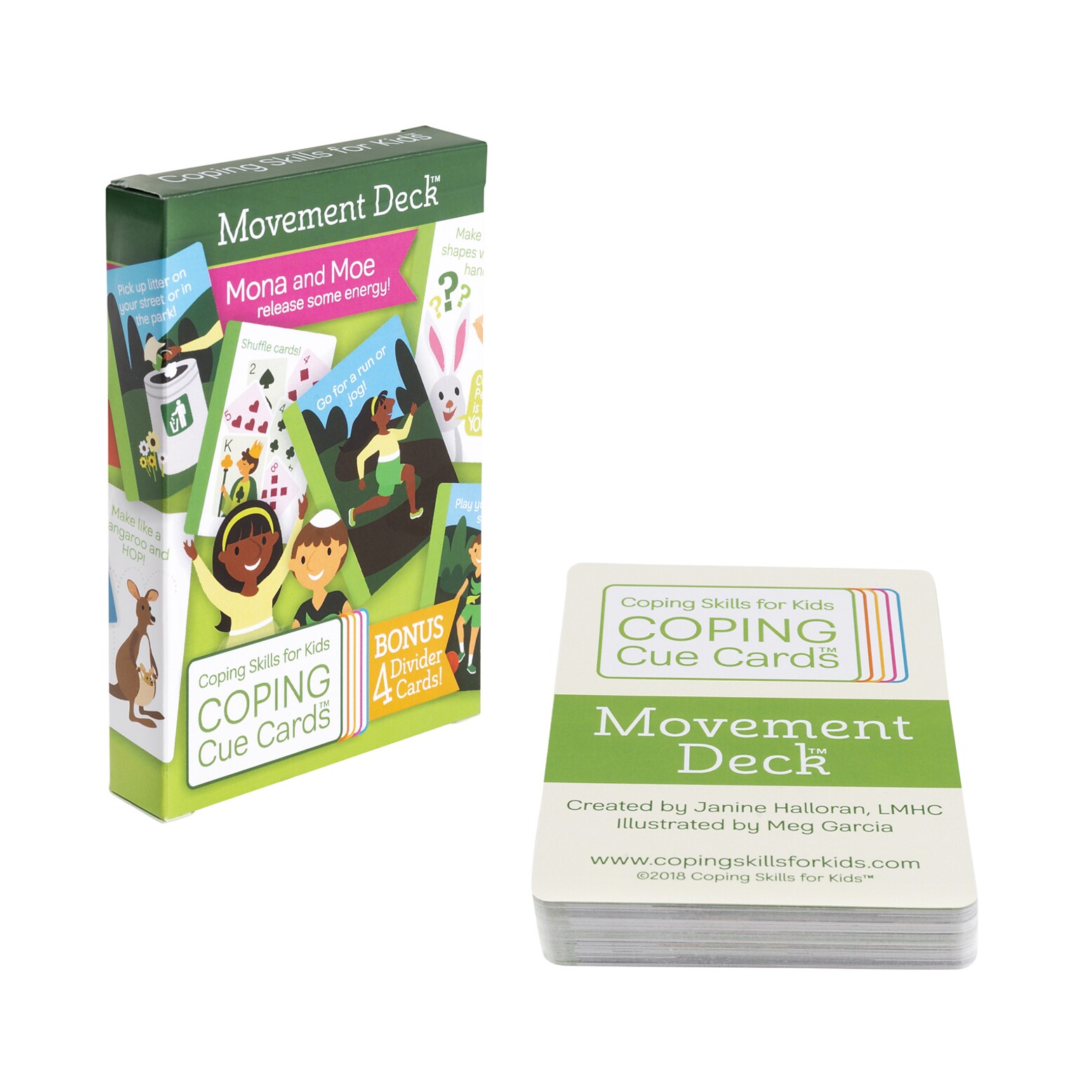 Coping Skills for Kids Coping Cue Cards, Movement Deck, 48/Pack (CSKCCMVT)