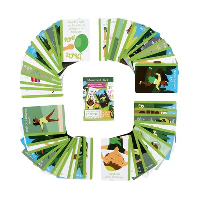 Coping Skills for Kids Coping Cue Cards, Movement Deck, 48/Pack (CSKCCMVT)