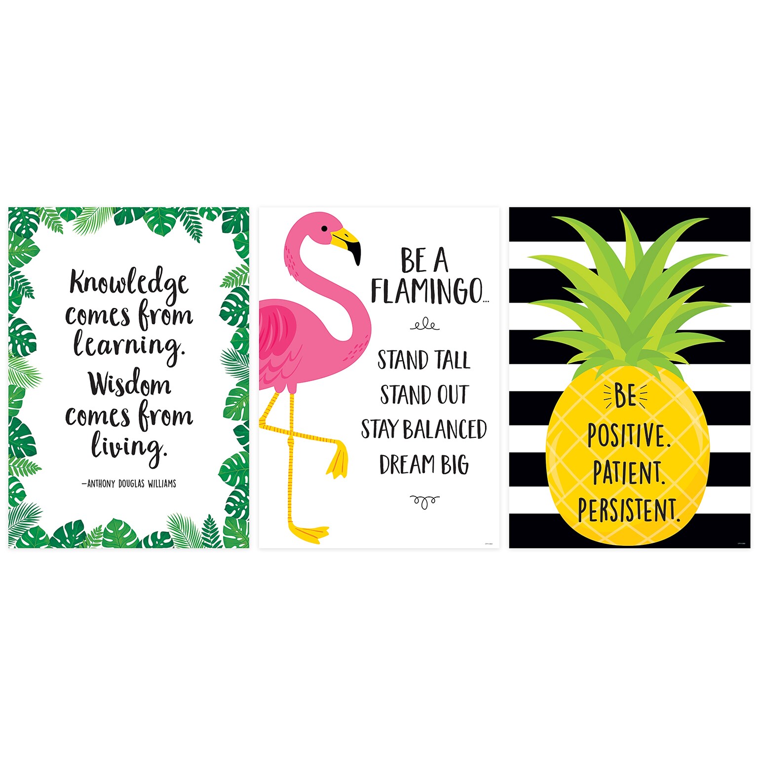 Creative Teaching Press® 13 x 19 Palm Paradise Inspire U, 3-Poster Pack (CTP10271)