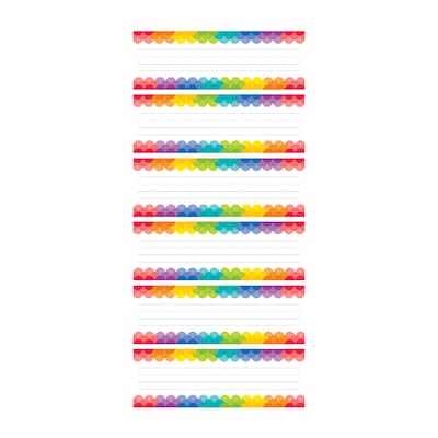 Creative Teaching Press® Rainbow Scallops Nameplates, 9.5 x 3.25, 36 Per Pack, 6 Packs (CTP4401-6)