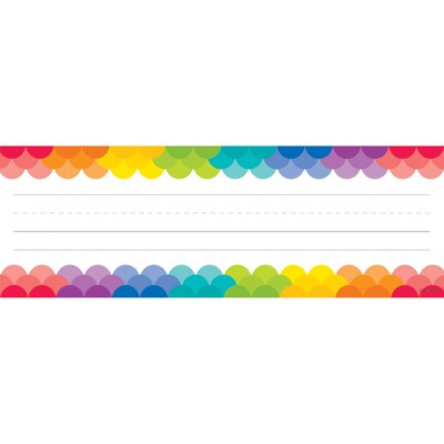 Creative Teaching Press® Rainbow Scallops Nameplates, 9.5 x 3.25, 36 Per Pack, 6 Packs (CTP4401-6)