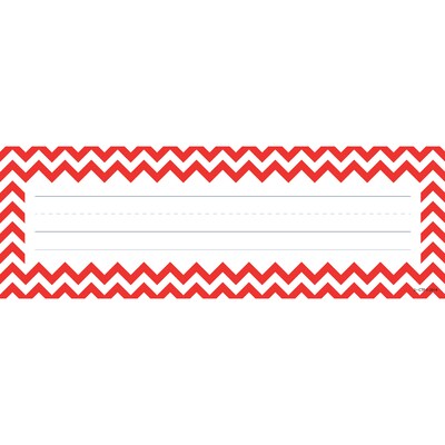 Creative Teaching Press Chevron Solids Nameplates, 9.5" x 3.25", 36 Per Pack, 6 Packs (CTP4517-6)