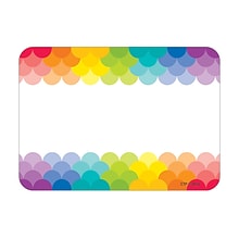 Creative Teaching Press Painted Palette Rainbow Scallops Name Tags, 3.5 x 2.5, 36 Per Pack, 6 Pack