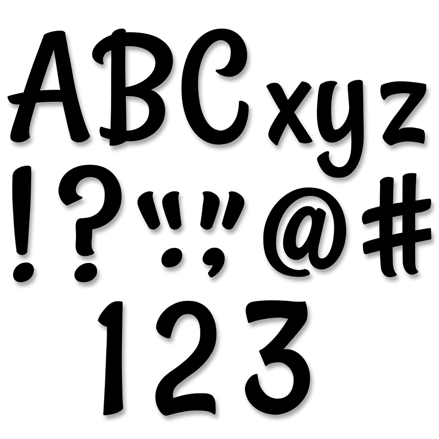 Creative Teaching Press® Stylish 4 Designer Letters, Black, 235 Per Pack, 3 Packs (CTP8573-3)