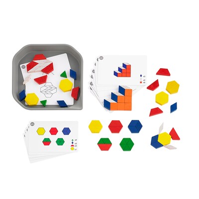 Edx Education® FunPlay Pattern Blocks, Assorted Colors, Set of 60 (CTU22014)