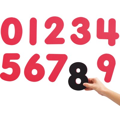 Edx Education® Magnetic Foam Numbers, Red, Set of 10 (CTU39440)