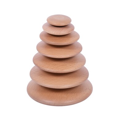 TickiT Natural Buttons, Set of 7 (CTU73424)