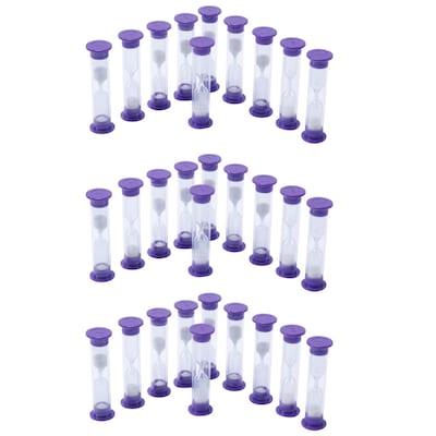 Learning Advantage Sand Timers, 3 Minute, 10/Set, 3 Sets (CTU7626-3)