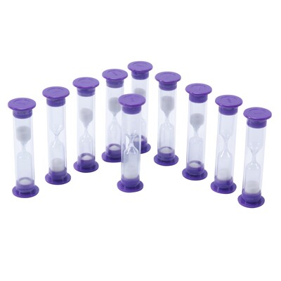 Learning Advantage Sand Timers, 3 Minute, 10/Set, 3 Sets (CTU7626-3)