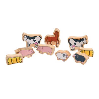 The Freckled Frog Happy Architect Wooden Play Set, Farm, Set of 26 (CTUFF432)