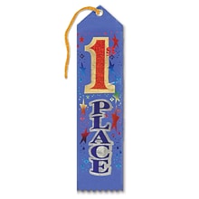 Diploma Mill 1st Place Award Ribbon, 2 x 8, Pack of 18 (DM-AR01-3)