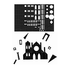 Dowling Magnets® Wonderboard STEAM Architect Magnet Set, Black/White (DO-736221)