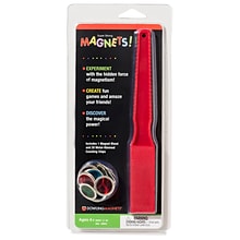 Dowling Magnets® Magnetic Wand & 20 Magnetic Counting Chips, Assorted Colors, 3 Sets (DO-736601-3)