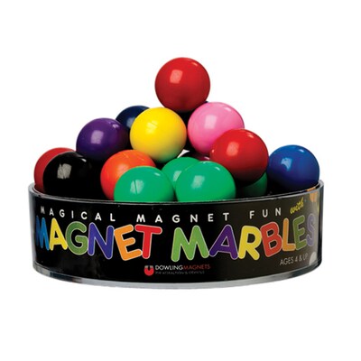 Dowling Magnets® 20 Magnet Marbles, Assorted Colors, 3 Packs (DO-736606-3)