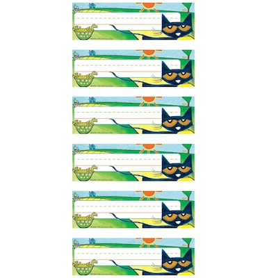 Edupress™ Pete the Cat® Nameplates, 3.5 x 11, 36 Per Pack, 6 Packs (EP-3370-6)