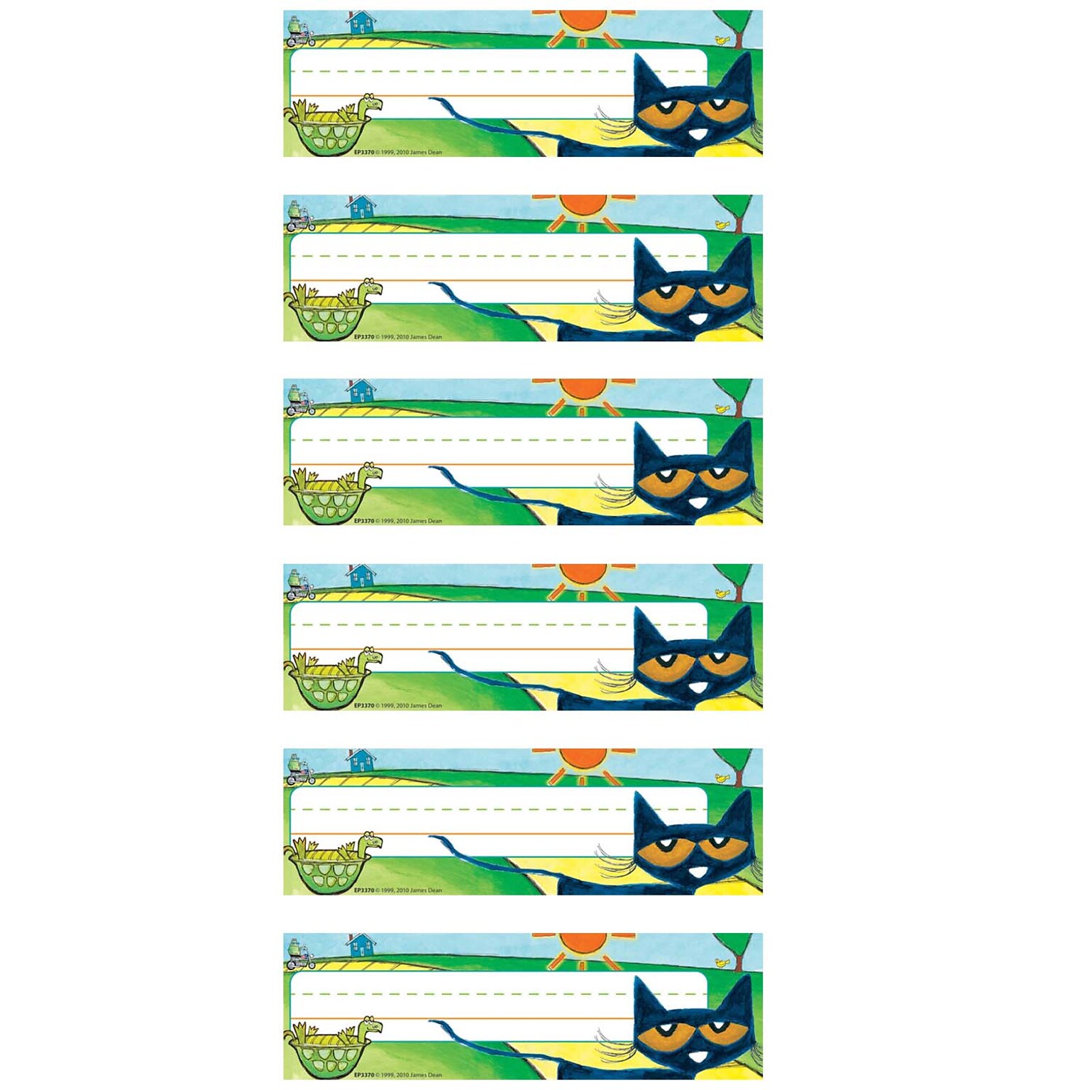 Edupress™ Pete the Cat® Nameplates, 3.5 x 11, 36 Per Pack, 6 Packs (EP-3370-6)