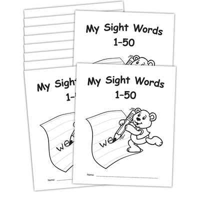 Teacher Created Resources My Own Books: Sight Words 1-50, Pack of 10