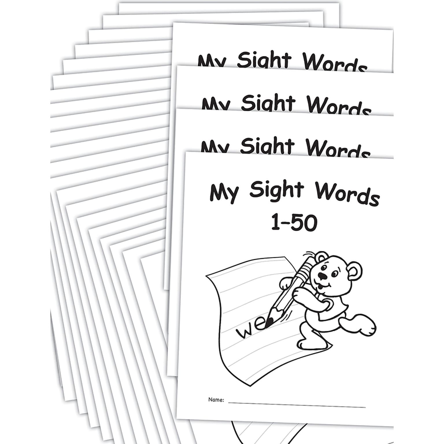 Teacher Created Resources My Own Books: Sight Words 1-50, Pack of 25