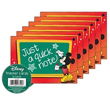 Eureka® Mickey® Teacher Cards, 36 Per Pack, 6 Packs (EU-831900-6)