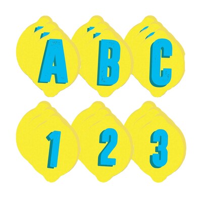 Eureka® Always Try Your Zest 4-1/8 Deco Letters, Assorted, 243 Per Pack, 3 Packs (EU-845638-3)