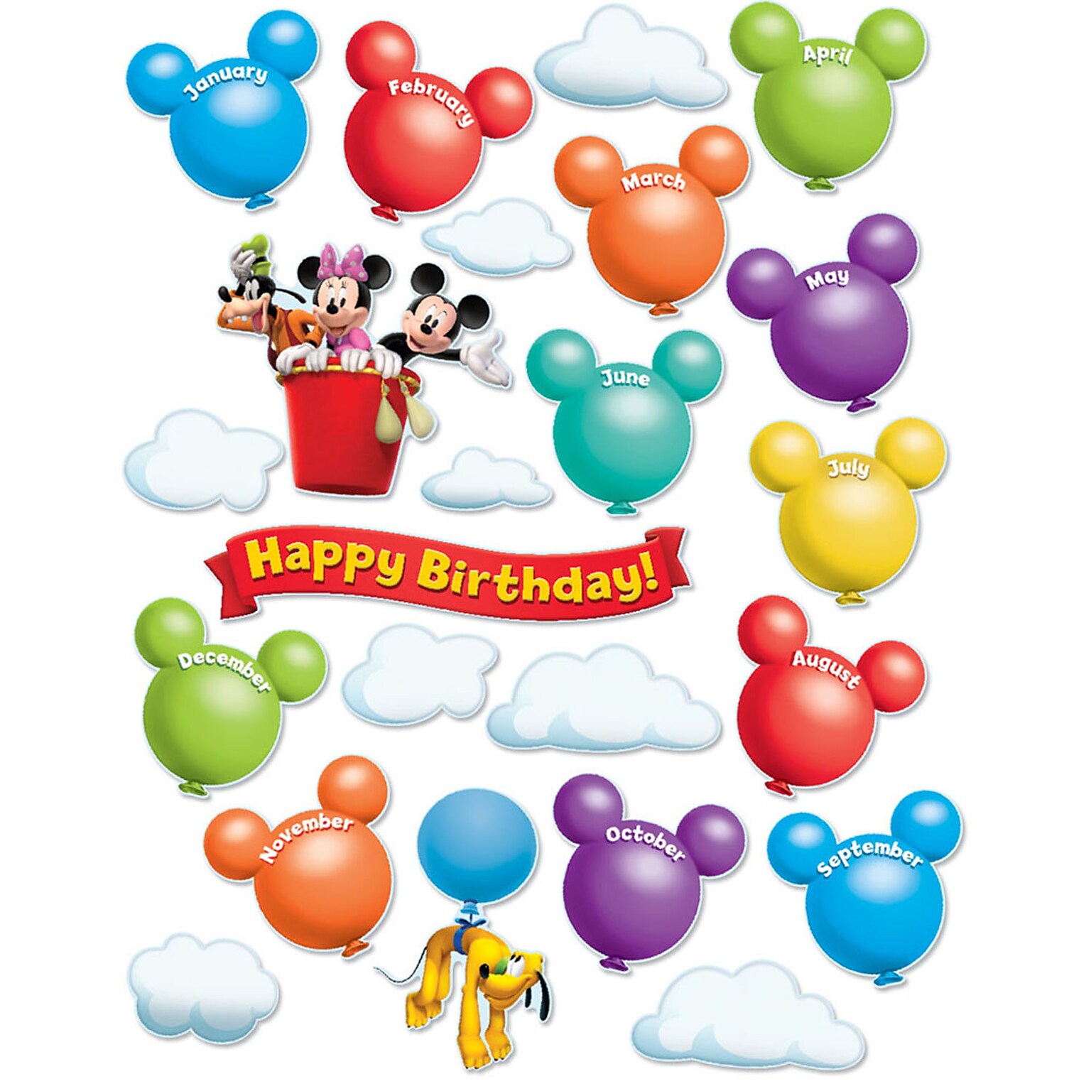 Eureka® Mickey Mouse Clubhouse® Birthday Bulletin Board Set (EU-847625)