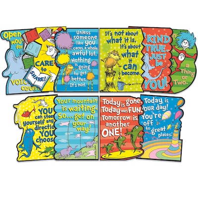 Eureka®  Dr. Seuss™ Die-Cut Poster Set, 10 Piece Set (EU-847792)