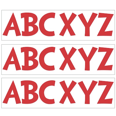 Eureka Dr. Seuss 7 Reusable Punch Out Deco Letters, Red, 143/Pack, 3 Packs (EU-850010-3)