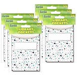 Eureka® Simply Sassy Library Pockets, 35 Per Pack, 6 Packs (EU-866429-6)