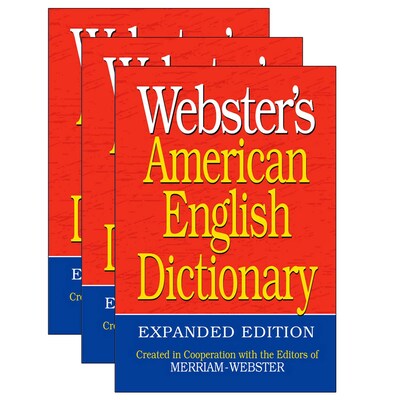 Websters Websters American English Dictionary, Expanded Edition, Pack of 3 (FSP9781596951549-3)