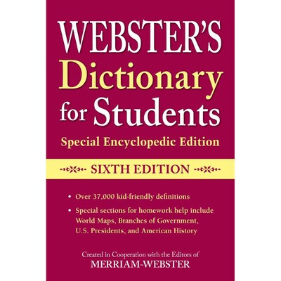 Webster's Dictionary for Students, Special Encyclopedic Edition, Sixth Edition, Pack of 3