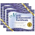 Hayes Publishing Music Achievement Certificate, 8.5 x 11, Purple, 30 Per Pack, 3 Packs (H-VA536-3)