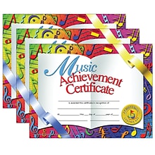 Hayes Publishing Music Achievement Certificate, 30 Per Pack, 3 Packs (H-VA636-3)