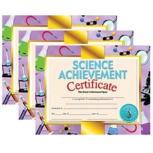 Hayes Publishing Science Achievement Certificate, 30 Per Pack, 3 Packs (H-VA671-3)
