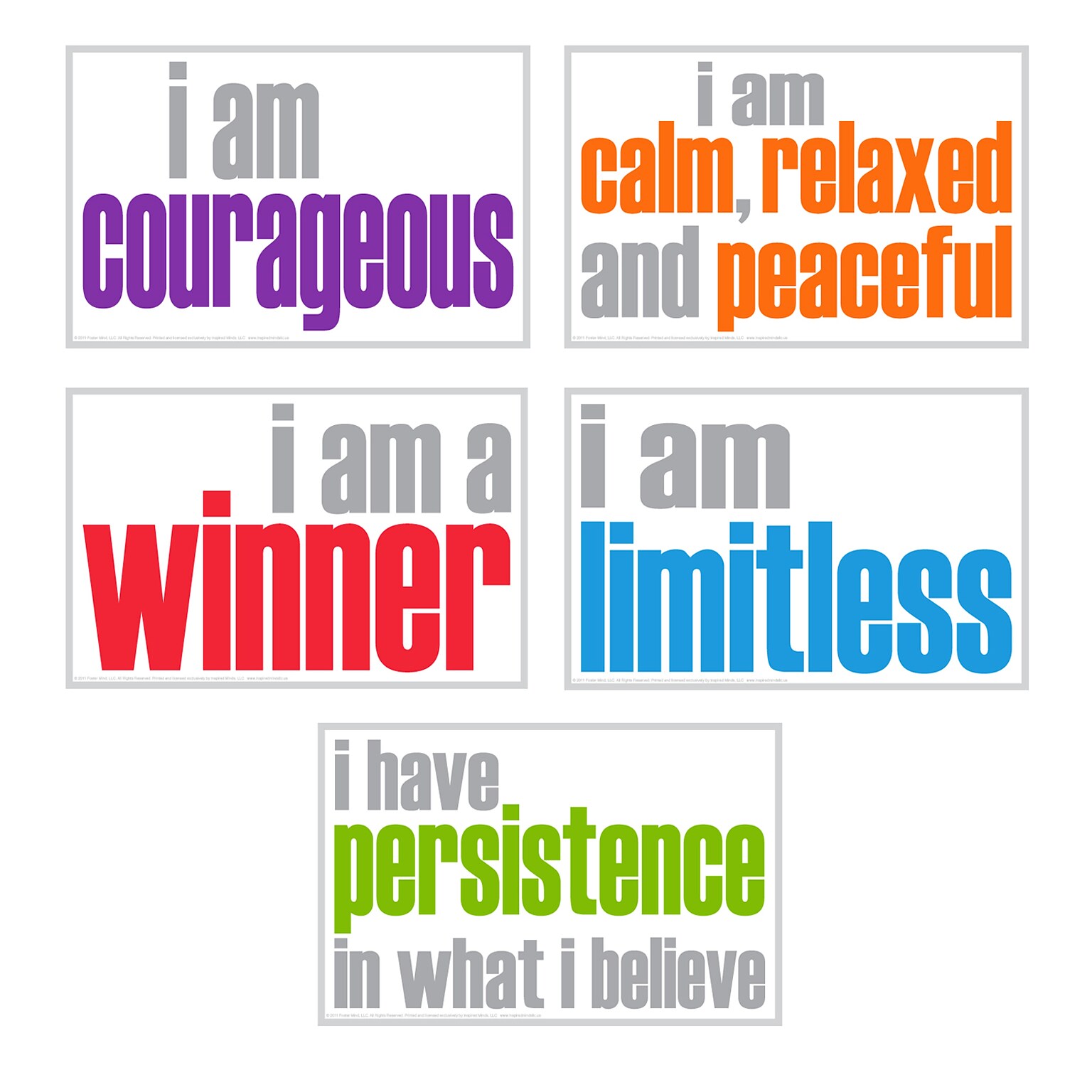 INSPIRED MINDS 11 x 17 Hopefullness Posters, Pack of 5 (ISM52354)