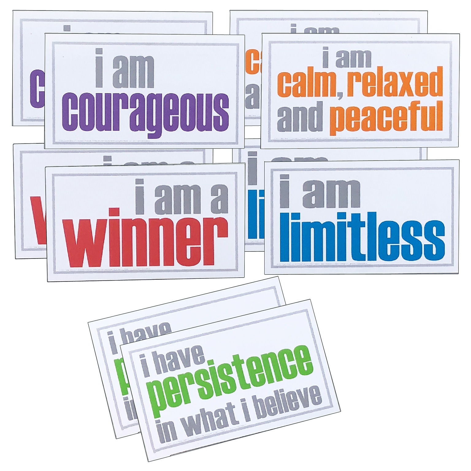 Inspired Minds Hopefulness Magnets, Assorted Colors, 5 Per Pack, 2 Packs (ISM52354M-2)