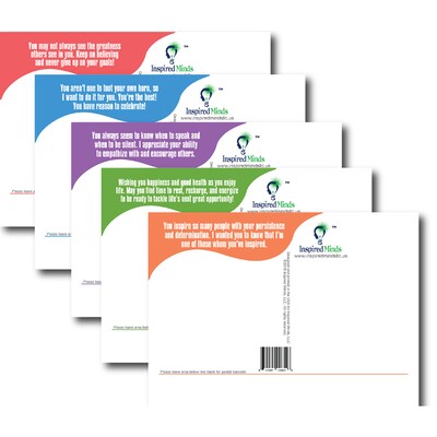 INSPIRED MINDS Positivity Postcards, Pack of 15 (ISM52355PC)