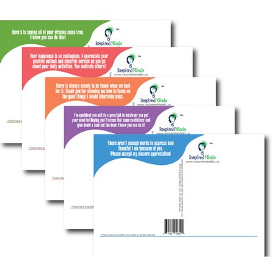 INSPIRED MINDS Confidence Postcards, Pack of 15 (ISM52356PC)