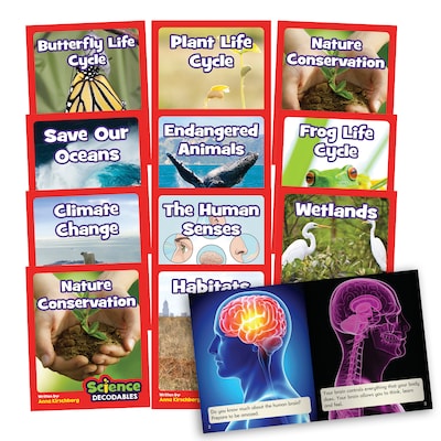 Junior Learning® Science Decodables, Phase 6, Non-Fiction, 12 Books