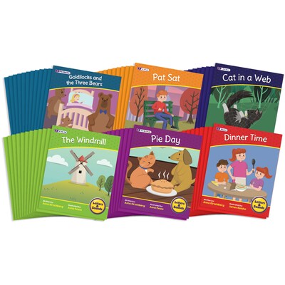 Junior Learning® Letters & Sounds, Fiction Decodables Boxed Set, Set 2, 72 Titles